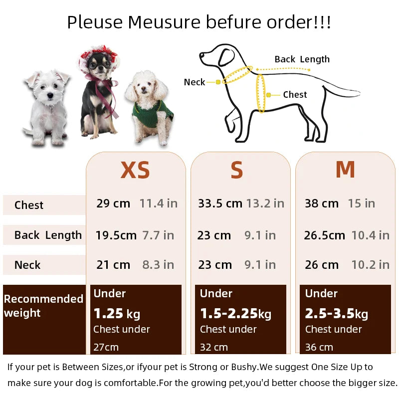 2025 Spring Summer Dog Clothes Thin Puppy Dress Lolita Luxury Dog Clothing chihuahua Apparel Dresses Pet Costume for Small Dogs