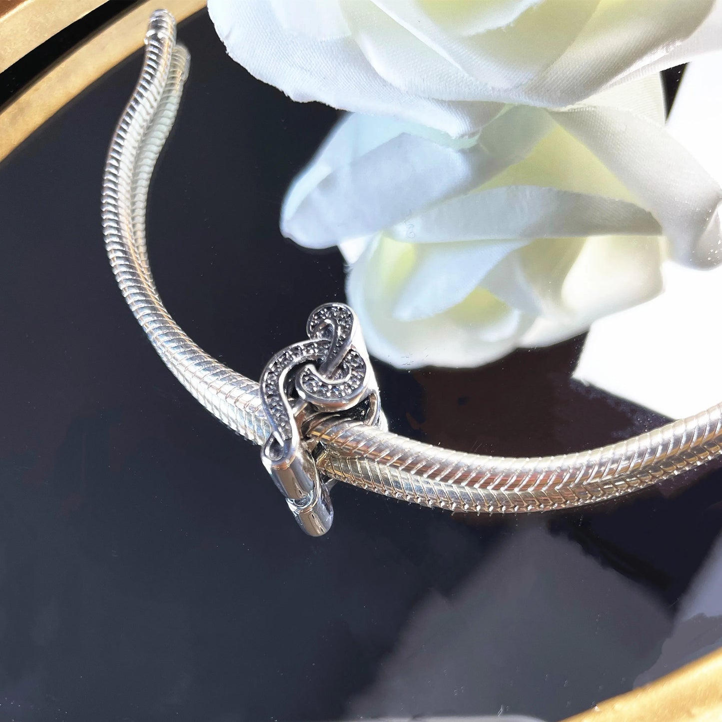 Guitar Microphone Music 925 Sterling Silver Charm Pendant Suitable Fit Original Bracelet Necklace keychain Jewelry Accessories