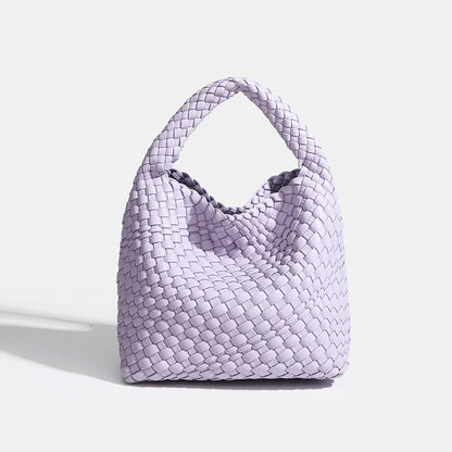Designer bag Luxury 2025 woman bag Brand New Product PU Small size hand-woven bucket bag High quality Women's handbag