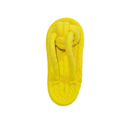 Funny Pet Dog Toys Slippers Cotton Rope Shoes Interactive Chewing Puppy Dog Teeth Cleaning Outdoor Training Cat Relieve Anxiety