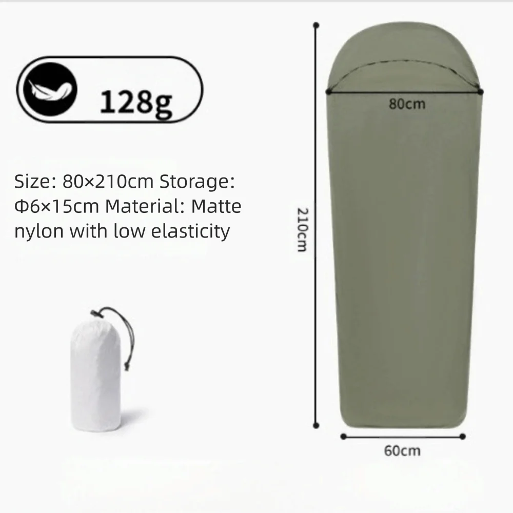 Ultralight Sleeping Bag Liner Warm Nylon Sleeping Bags Single Travel Hotel Inner Liner Camping Sheet Travel Hiking Camping