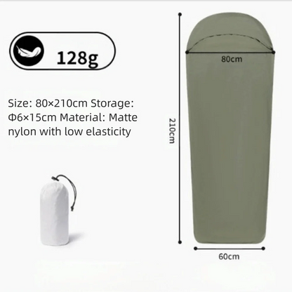 Ultralight Sleeping Bag Liner Warm Nylon Sleeping Bags Single Travel Hotel Inner Liner Camping Sheet Travel Hiking Camping