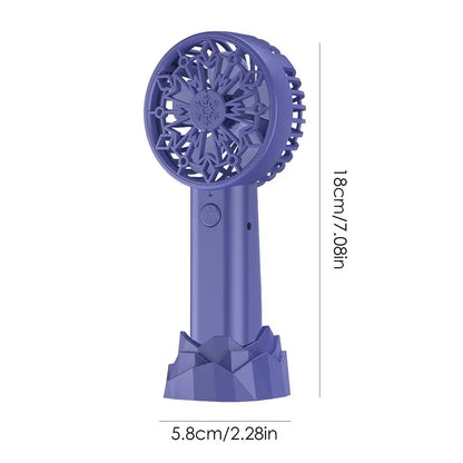 Portable Handheld Fan Powerful USB Adjustable Portable Fan Personal Cooling Device For Daily Commuting Car Travel Beach Trips