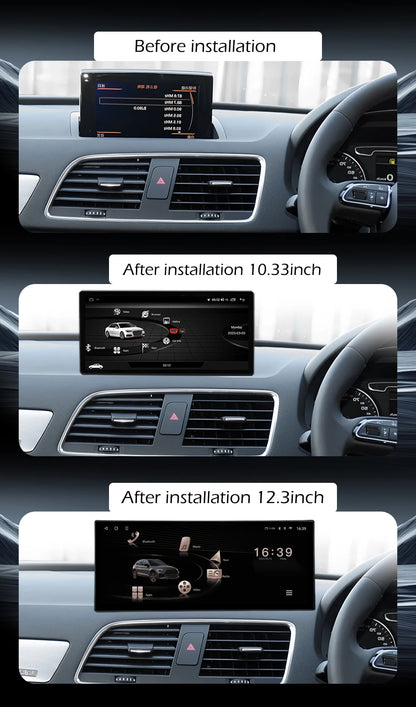 Car Radio Navigation GPS Multimedia Video Player Tools For Audi O3 2013-2018 Right Hand Drvie Android 16 Auto Carplay 12.3"