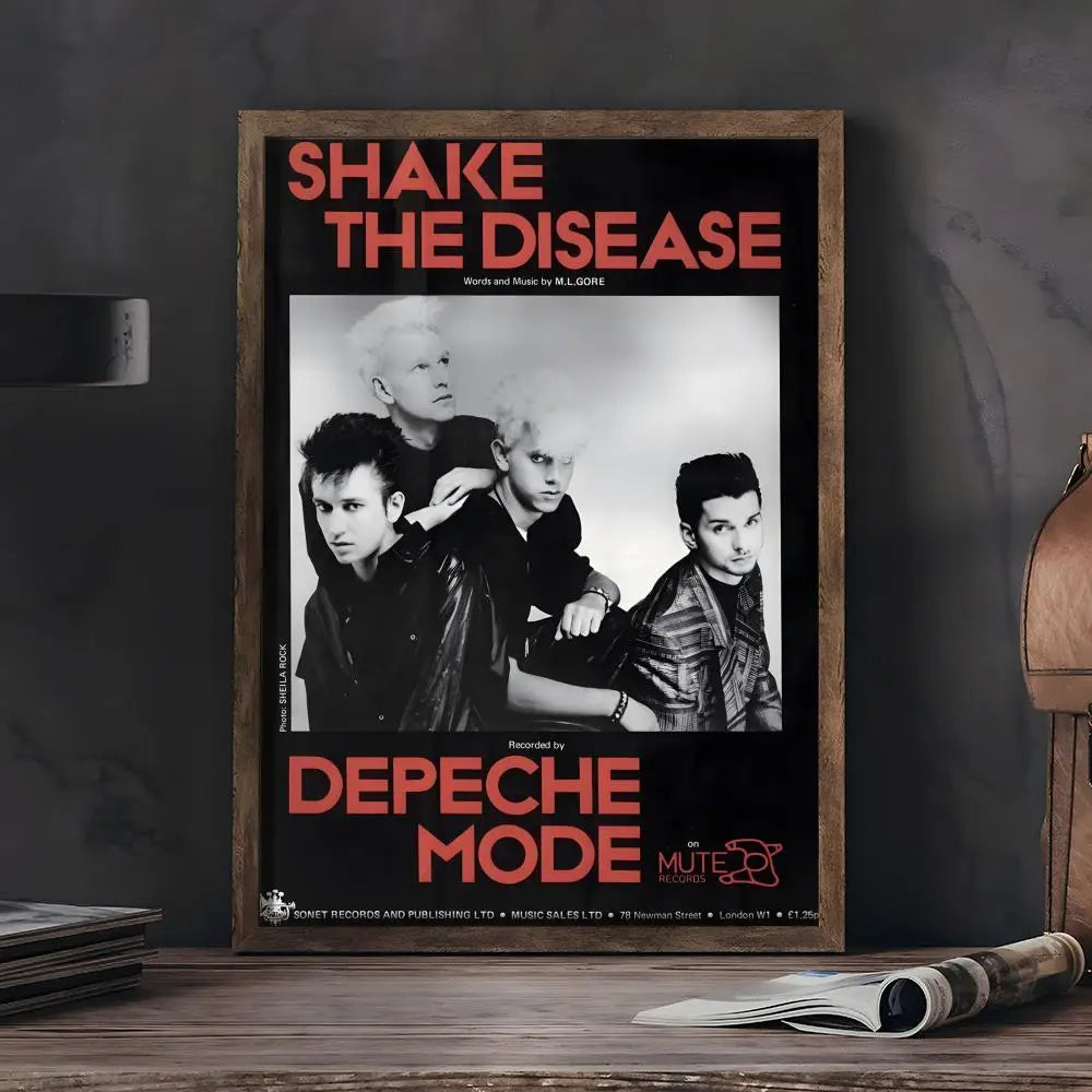 D-Depeche-M-Mode Band Painting Calligraphy Wall Art HD Canvas Oil Painting Posters Prints Home Bedroom Living Room Decor Gift