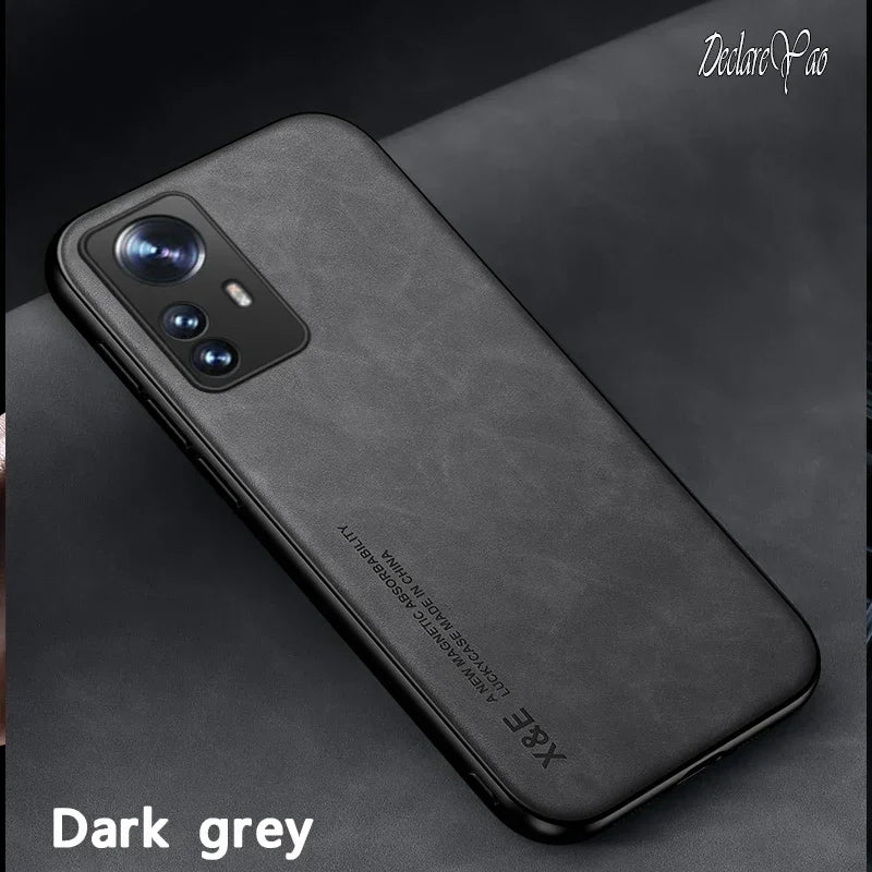 DECLAREYAO Slim Suede Leather Hard Coque For Xiaomi Mi 14T 13T 12T 11T 10T 9T 15 Pro 14 Ultra 13 12 12X 12S 11 Lite Case Cover