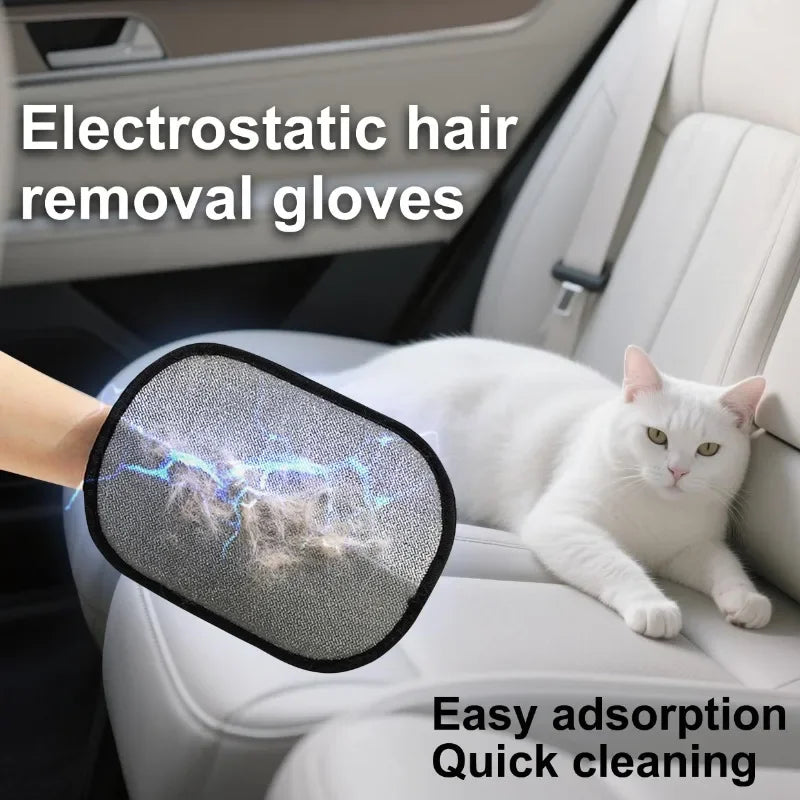 Pet Grooming Gloves Static Dedusting Brush Pet Hair Remover Brush Removing Dog Cat Hair From Sofa Carpet Clothes Pet Products