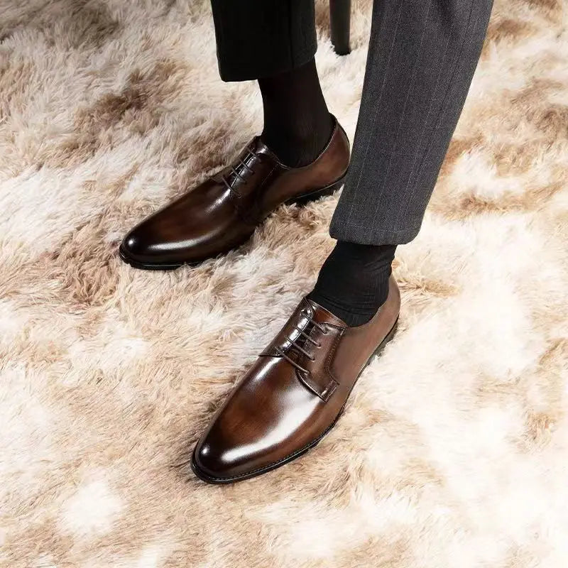 Men Shoes Leather Formal Men‘s Shoes Oxfords Male Wedding Party Office Business Shoe Male Zapatos De Hombre