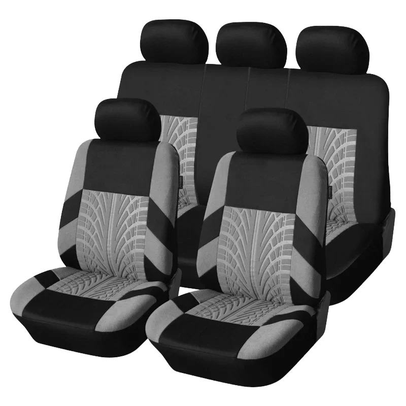 AUTOYOUTH Unique Flat Cloth Car Seat Cover ( Detachable Headrests and Solid Bench) Interior Accessories Universal Car Seat Cover