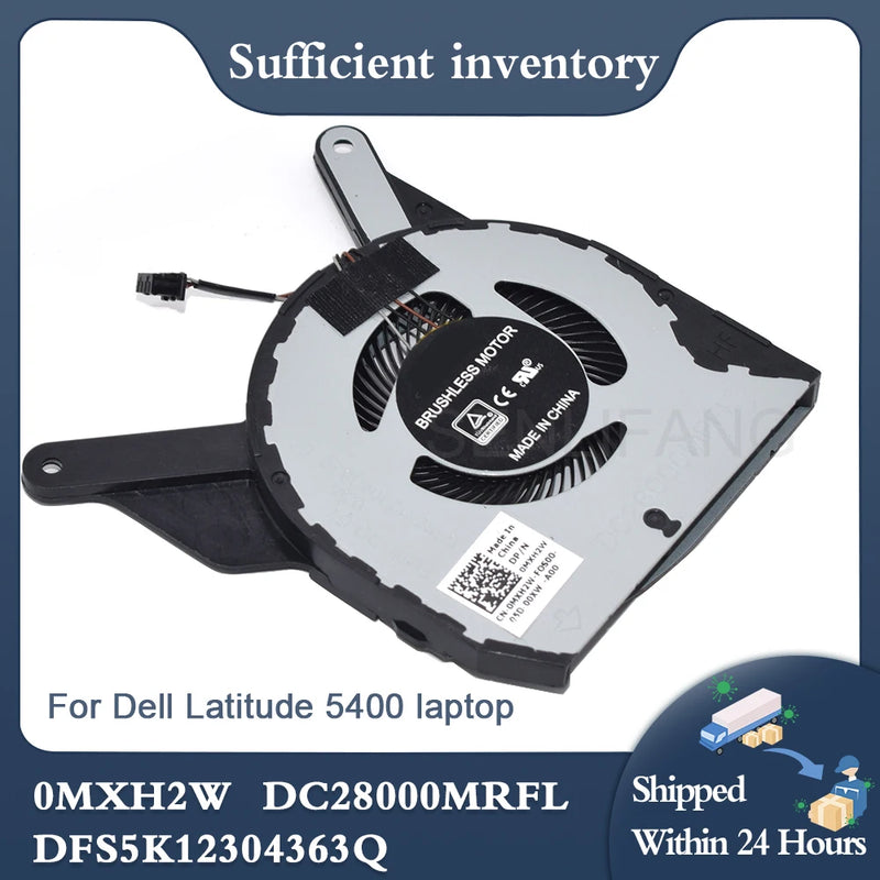 Genuine New For Dell Latitude 5400 0MXH2W EG50050S1-CF00-S9A DC28000MRFL DFS5K12304363Q DC5V 0.50A Laptop CPU Cooling Fan