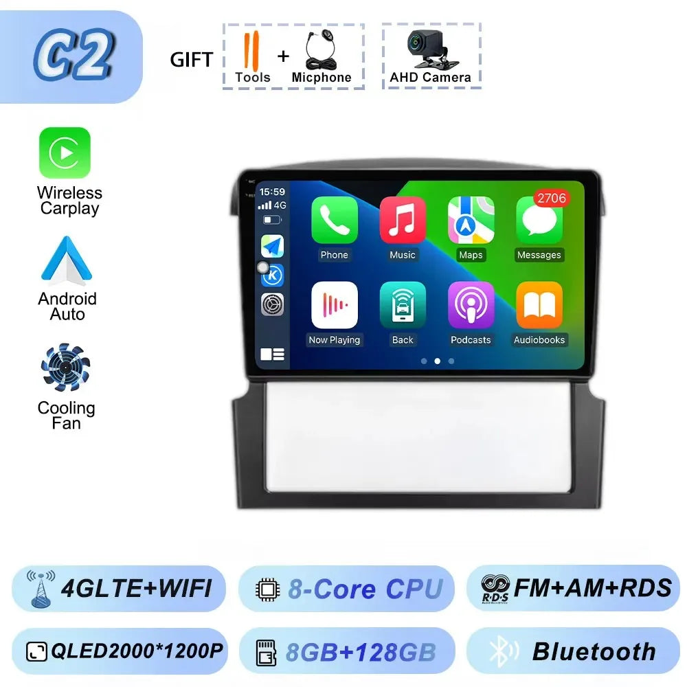 GPS Navigation for Kia Sorento BL 2002-2011 Car Radio Stereo Multimedia Video Player Android 15 Wireless Carplay Android Auto BT