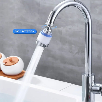 1Set Faucet Water Filter 360 Degree Rotating Filter Elements Water Purifier Set Heavy Metals Filtered Tools PP Cotton Filtration