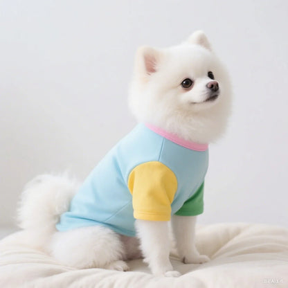 1 Pc Pet T-shirt  Fashionable Cartoon Bear Soft Breathable Dog Vest Cat Casual Clothes