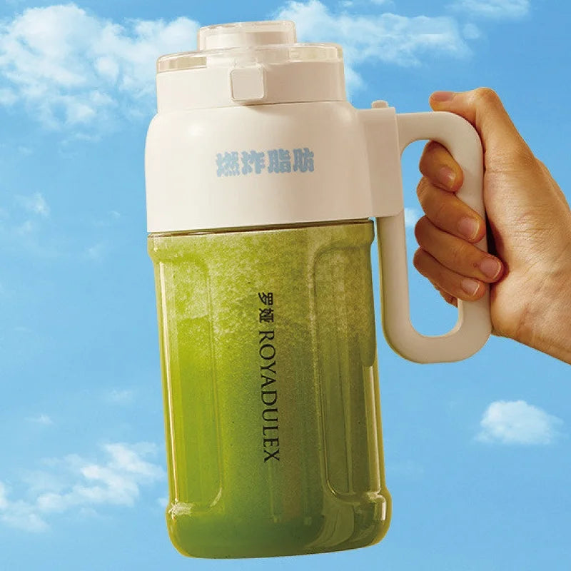 1000ml Electric Juicer Multifunctional Wireless Juicer Cup Blender Portable Drinking Cup Milkshake Blender Juicer Home 1500mAh