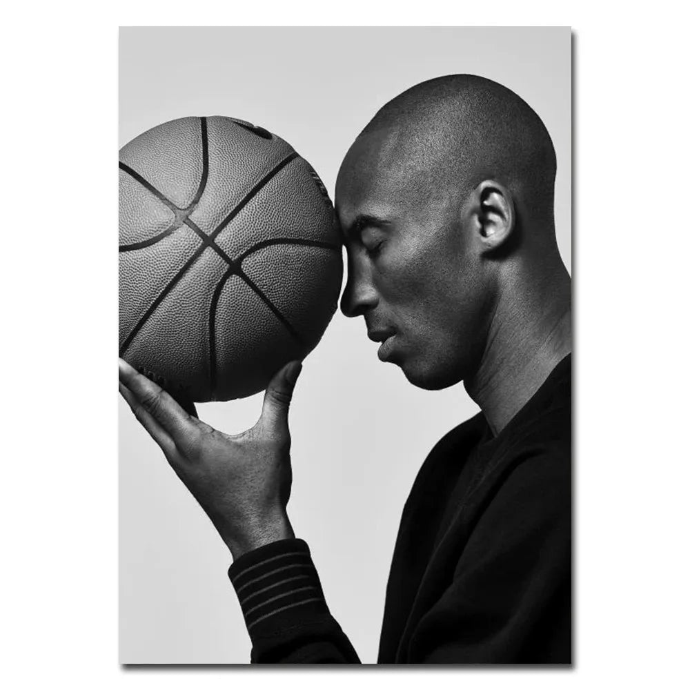 Famous Basketball Stars Wall Art Poster Abstract Graffiti Mural Modern Home Decor Canvas Painting Room Decorate Prints Pictures
