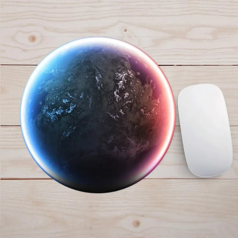 19 Styles Fashion Planets Mouse Pad Round Computer Mouse Pad Gaming Mouse Pad for Pc Laptop Desk