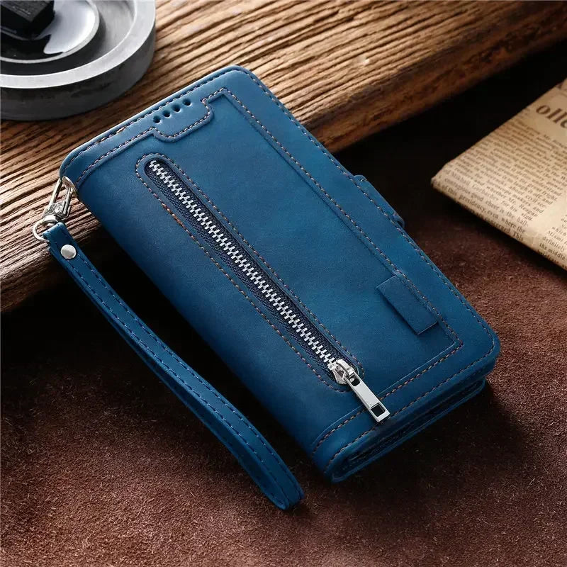 Zipper Wallet Leather Case For Xiaomi 14 13 12T 12S 11T Pro 12 Lite Case For Xiaomi 13T Pro Mi 11 Ultra 12X 10 T Pro Flip Cover