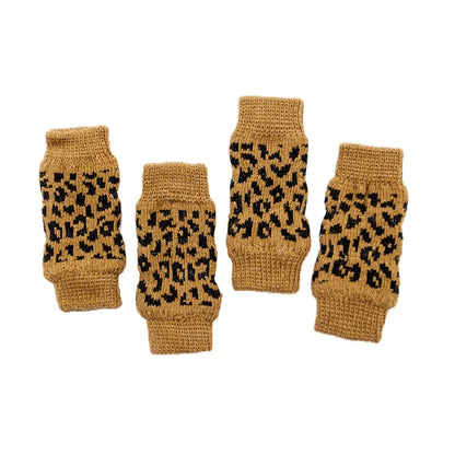 4Pc/Set Pet Dog Cat Knee Pads Winter Knitted Leg Warmers Summer Anti-dirty Sock Covers Elastic Dog Leg Sleeves Small Medium Dogs