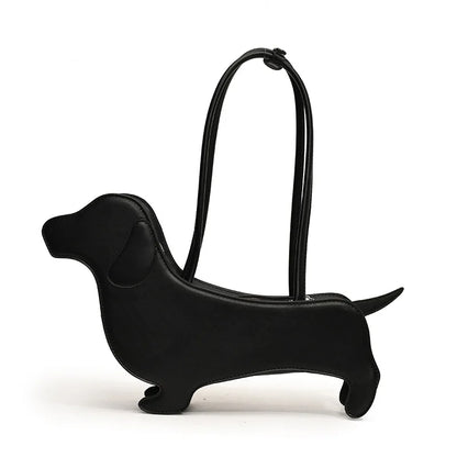 INS Three-dimensional Dachshund Shoulder Bag PU Leather Retro Handbag Korean Design Underarm Bag Purse and Handbag Designer Bag