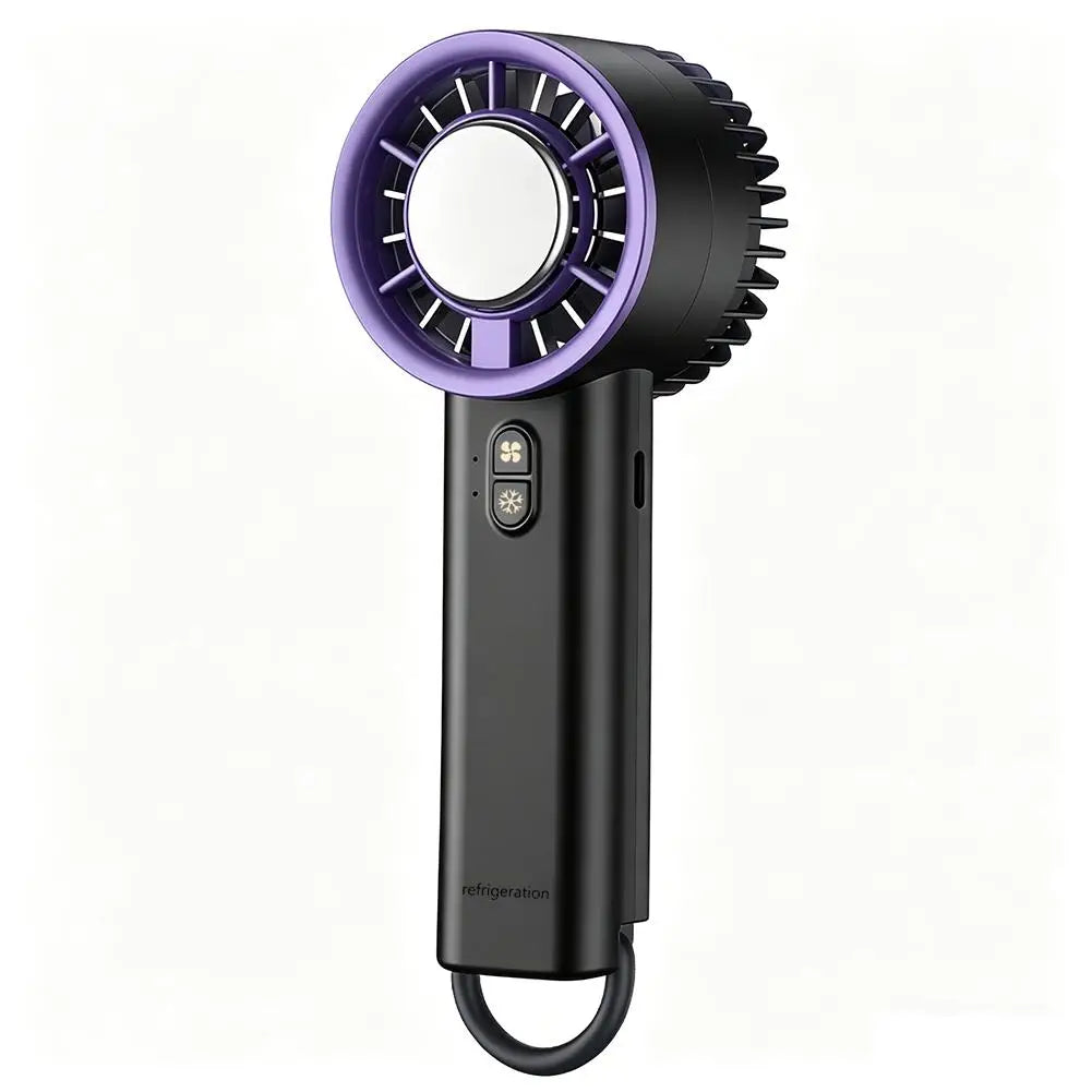 Portable High Speed Cooling Handheld Fan 18650 high-performance battery High Airflow with Outdoor Portable Fan