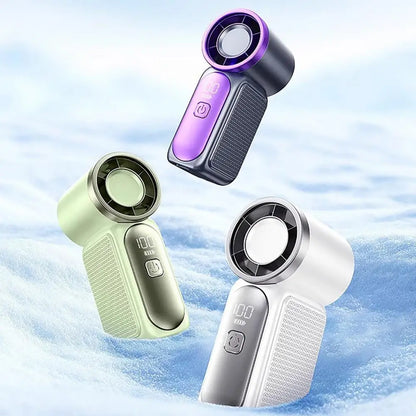 Handheld Fan Portable Mini Fan with Long-Lasting Battery USB Rechargeable Personal Fan for Outdoor Travel Powerful Airflow