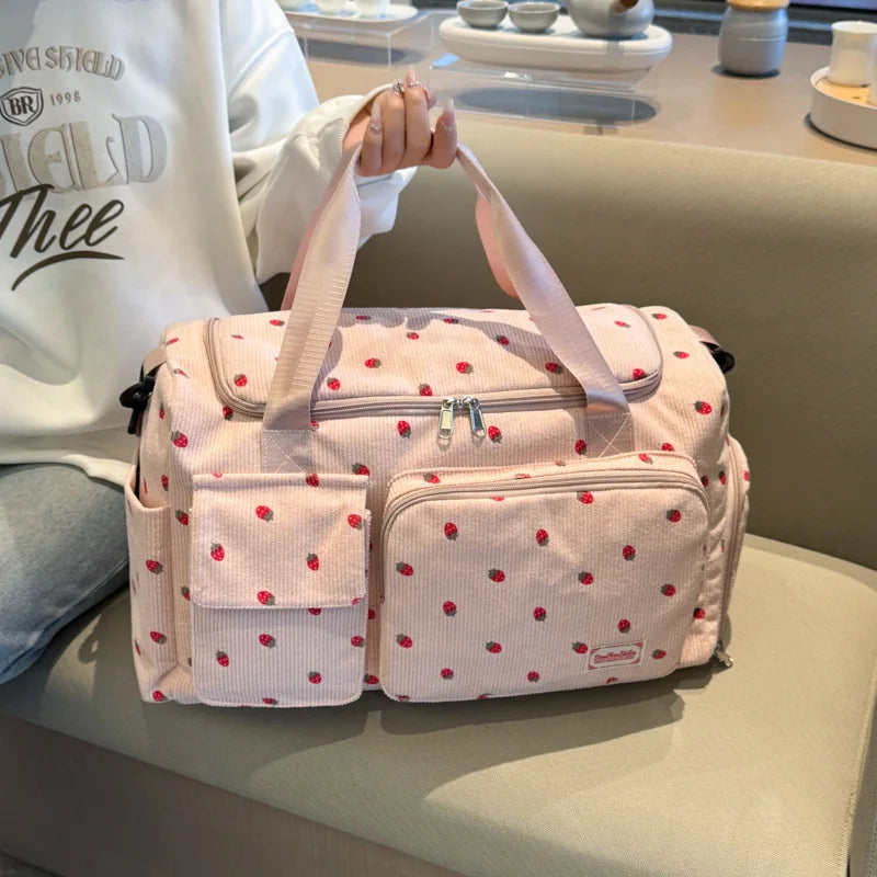 Travel Tote Bag Large Capacity Carry on Travel Bag with Shoe Compartment Sports Fitness Bags for Women Duffle Bags