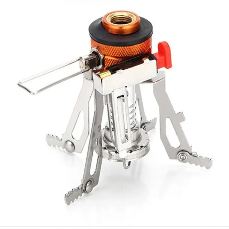 Foldable Outdoor Stove Ultra-light Alloy Mini Gas Stove for Camping Hiking Gas Furnace Portable Outdoor Cooking Picnic Cooker