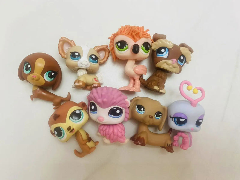 1pc original pets shop toys dog cat bear loose cute toys model toys gift