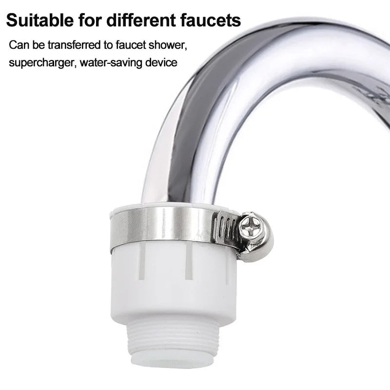 Universal Water Tap Faucet Adapter Shower Anti Splash Head Rotatable Bubbler Fittings Sink Faucet Extender Kitchen Accessories