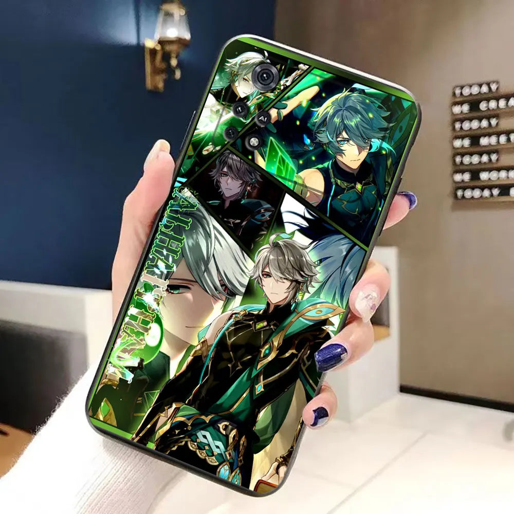 Zhongli Xiao Genshin Impact Phone Case For Xiaomi 15 15T 14T 13 12T 11 11T POCO F8 F7 F6 F5 X8 X7 X5 M6 M7 PRO Case Funda Cover