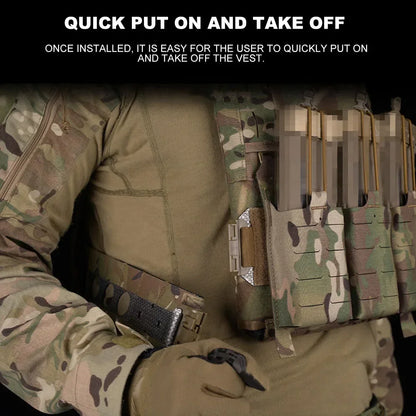 2pcs Tactical Vest Plate Carrier 3AC Quick Release Buckle Kit for Ferro Style V5 FCPC Airsoft Hunting Cummerbund Accessories