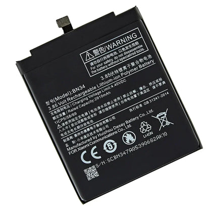 High Quality Battery For Phone Xiao mi Redmi5A 2910mAh BN-34 Fast Shipping