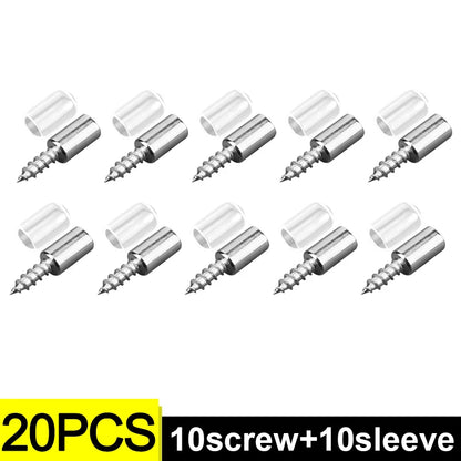 Wholesale Cross Self-tapping Screw with Rubber Sleeve Layer Plate Shelf Holder Wardrobe Septum Brackets Fixed Screws Support Peg