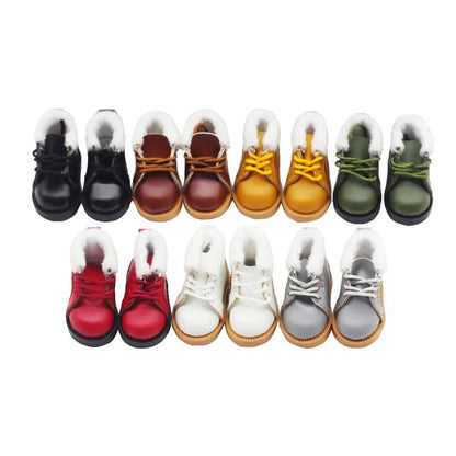 Doll Accessory Toy For 1/6 Blythes OB22 ob24 Dolls Doll Winter Boots Shoes Accessories Doll Clothes Accessories Mini Doll Shoes