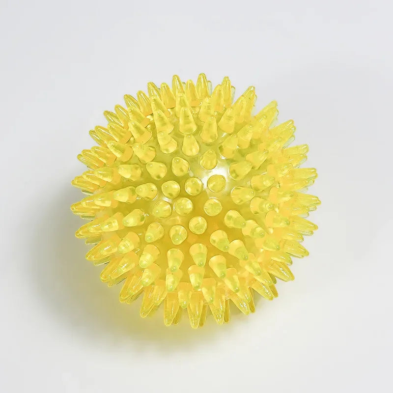 Pet Dog Toys Cat Puppy Sounding Toy Polka Squeaky Tooth Cleaning Ball TPR Training Teeth Chewing Toy Thorn Balls Pet Accessories