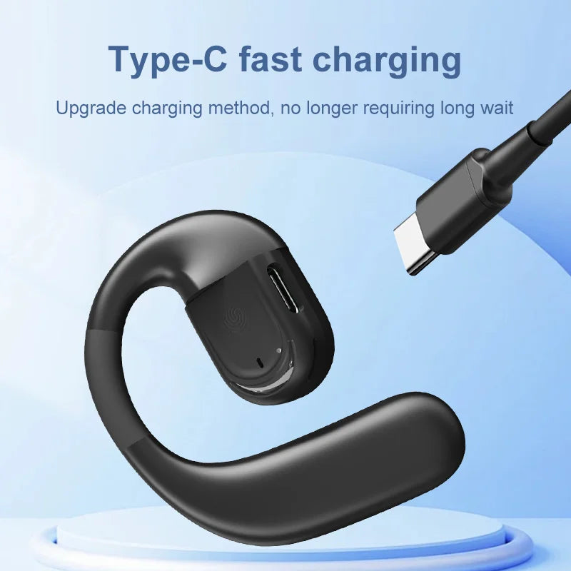 Open Ear Wireless Earbuds Noise Reduction 5.4 Wireless Headphones