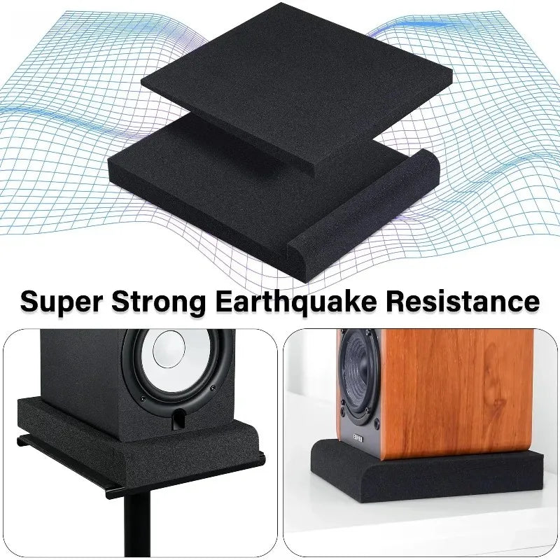 Speaker Sponge Shock Absorbing Pad Desktop Monitor Desktop Speaker Sponge Shock Absorbing Pad Shockproof Sponge Pad Anti-slip