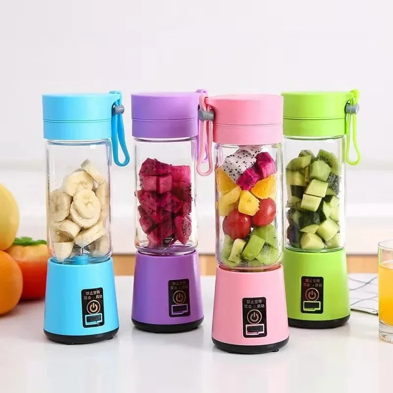 Portable Electric Handheld Blender Rechargeable Travel Fruit Juicer Cup Mini Mixer for Smoothies Milkshakes