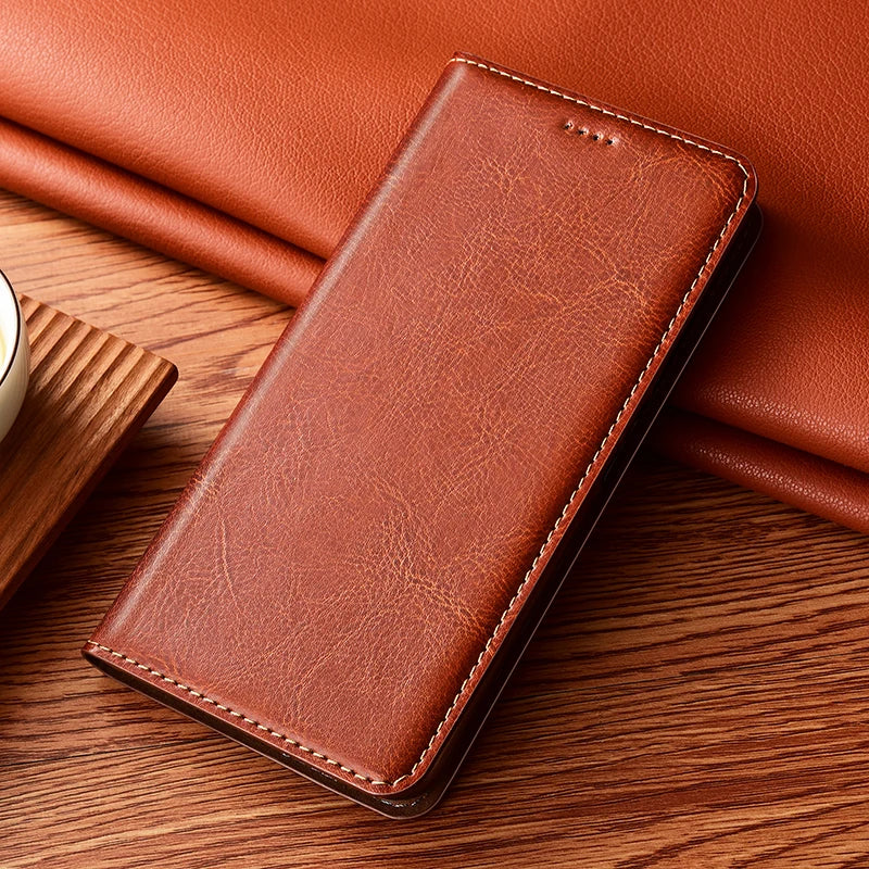 Phone Case for XiaoMi Mi Mix 2 2s 3 4 Mi Max 2 3 4 Pro Crazy Horse Genuine Leather Magnetic Flip Cover