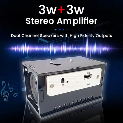 DIY Bluetooth Speaker Kit Electronics DIY Soldering Project Practice Solder Assembly DIY Electronic Kit Component 2*3W Speakers