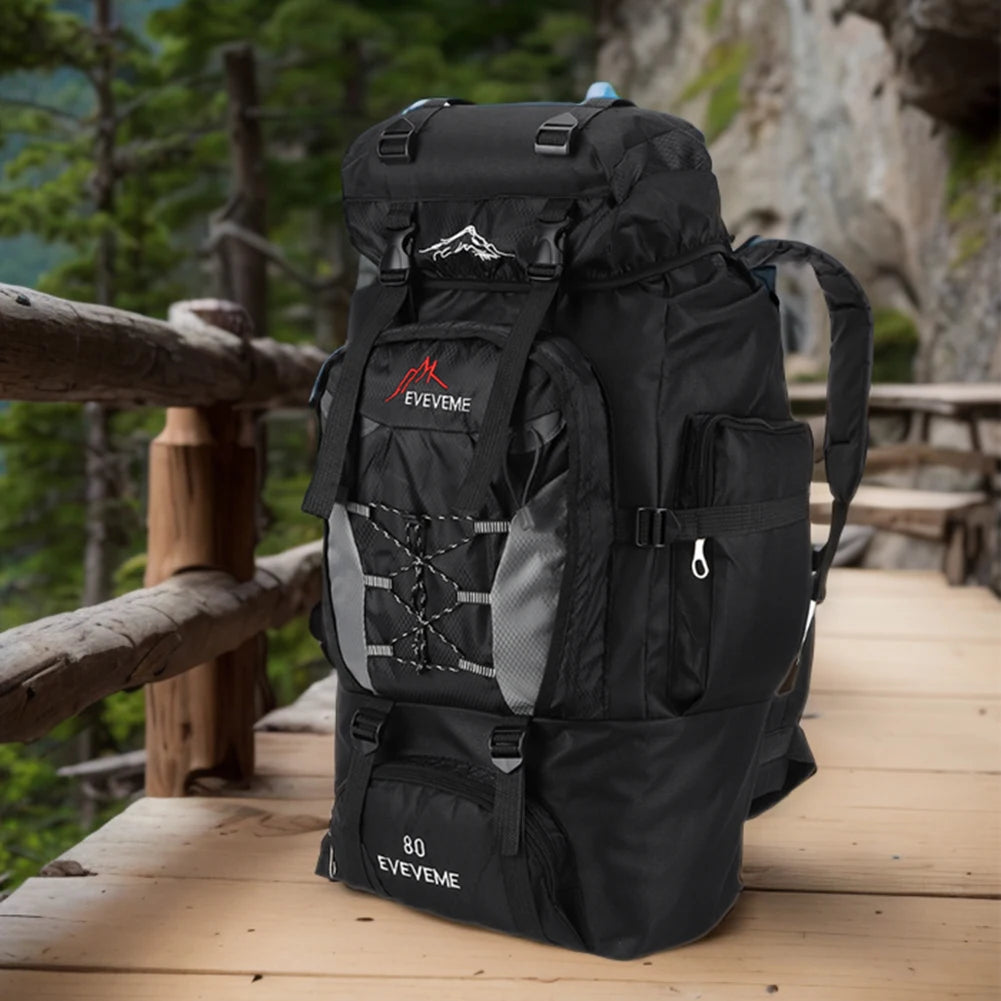 80L wasserdichter Wanderrucksack, Campingrucksack, Trekkingrucksack, großer Reiserucksack für Herren, Outdoor-Sport- und Bergsteigerrucksack