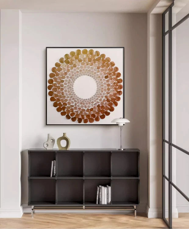 Modern three-dimensional decorative painting acrylic abstract painting interior art installation painting