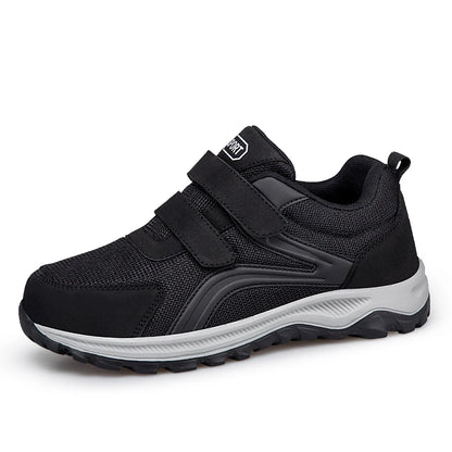 Diabetic Shoes for Men Comfort Walking Shoes for Elderly Swollen Feet Orthopedic Adjustable Double Strap Hook and Loop Sneakers