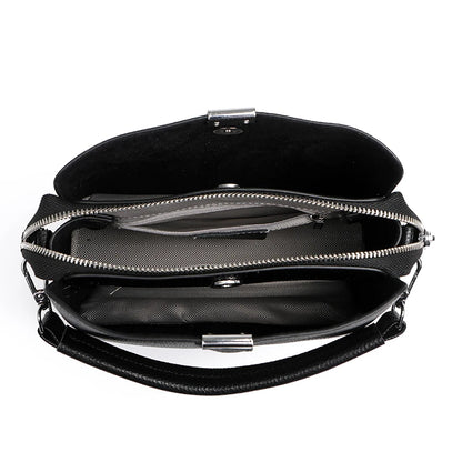100% cowhide Bag Casual Women Hobos Handbags Bucket Bags New Women's Fashion Handbags Retro Solid Color Leather Shoulder wallet