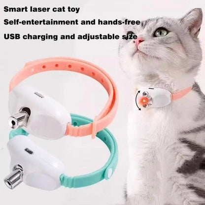 Laser Cat Teaser Collar Smart Cat Teaser Toy Pet Supplies Self-Entertainment Automatic Cat Teaser Toy Cat Teasing Artifact