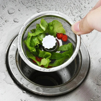 Kitchen Sink Stainless Steel Filter Sewer Mesh Strainers Disposable Sink Filter Mesh Bags Bathroom Floor Drain Hair Waste Filter