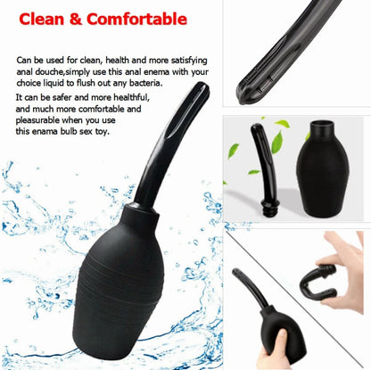 Intimate Goods Enema Cleaning Container Masturbator Anal Shower Vagina Cleaner Douche Anal Cleaner for Men Women Enema Bulb