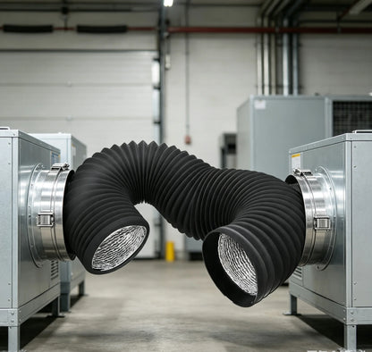 HTMCK 4 inch Dryer Vent Hose with 2 Stainless Steel Clamp Air Ducting Heavy-Duty Flexible Exhaust Pipe Kitchen