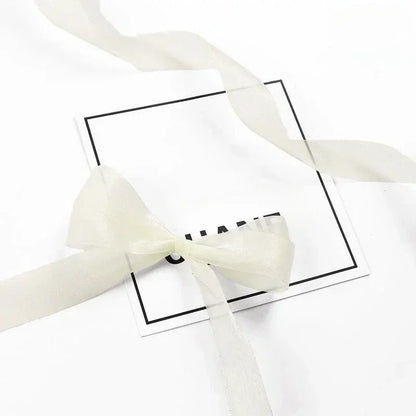 Beautiful Translucent Chiffon Ribbons 2.5cm Width DIY Handicraft Bowknot Festival Gift Box Packing Ribbons