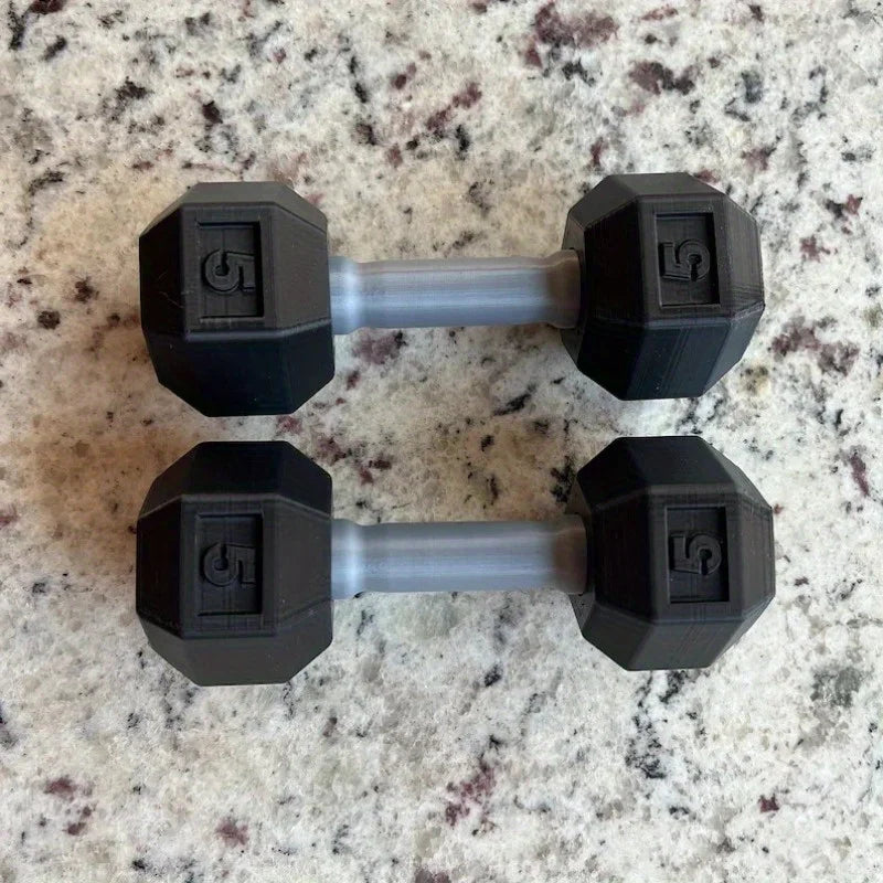 2 Pcs/set Toy Dumbbells Innovative Miniature Plastic Baby Dumbbell Set - Creative Toys for Toddlers